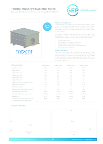 Trident industry basement filter 